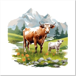 Farm Cow Art Posters and Art